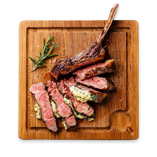 Grill Steak of Holzbrett als Gericht für Catering in Düsseldorf