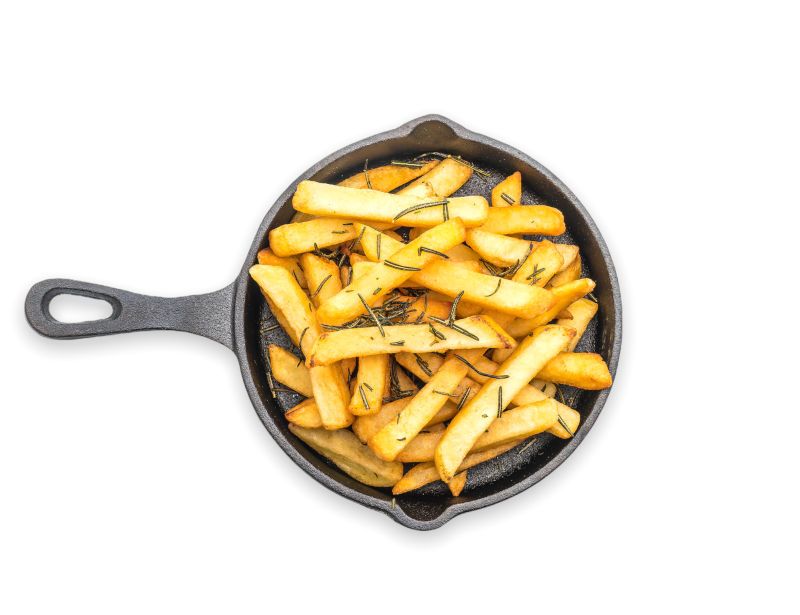 Streetfood Pommes in der Pfanne bei Grill Catering in Bonn